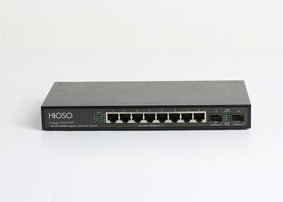 16K MAC Learning 8 1000M TP 2 1000M SFP Ports SFP Fiber Switch 10 Port